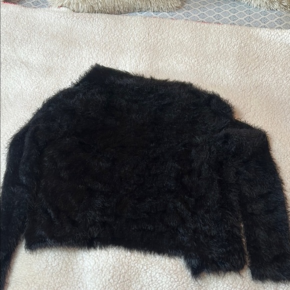LOGO by Lori Goldstein Black Teddy Jacket Cozy and Chic - Picture 5 of 5